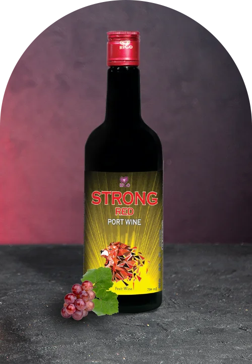 strong red port wine